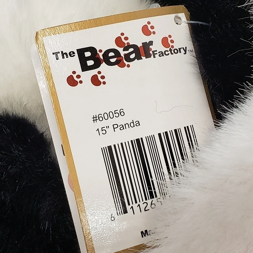 The Bear Factory 15" Panda Bear with Soft Fleece Red Coat and Hand Muff Plush - Picture 6 of 7